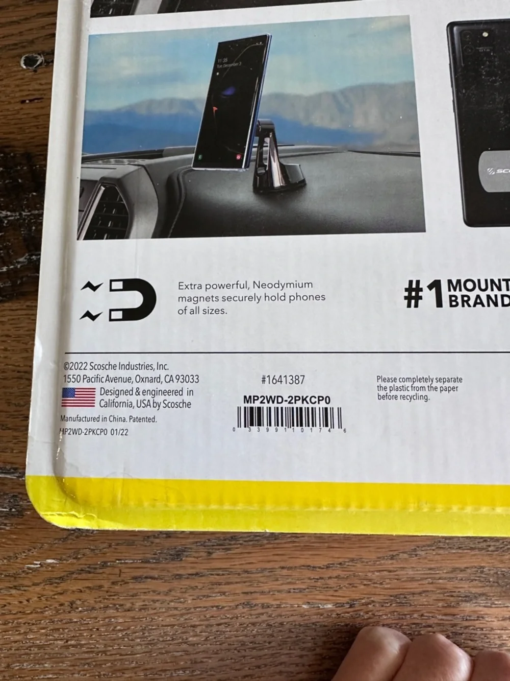 Scosche MagicMount PRO2 Magnetic Phone Mount - Black (Two-Pack)